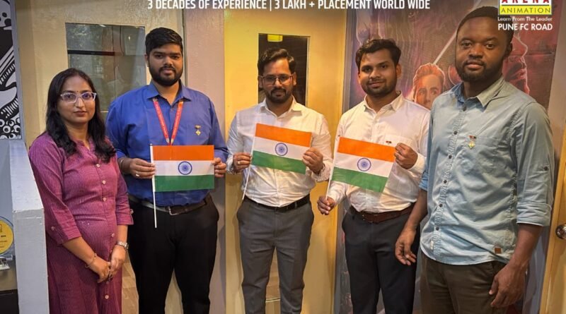 अरेना अनिमेशन एफ.सी.रोड, पुणे चा ‘हर घर तिरंगा’ उपक्रमात अभिमानाने सहभाग