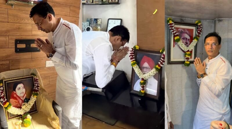 राजकारणापलीकडची माणुसकी अधोरेखित! गणेश बिडकरांची दिवंगत नेत्यांच्या कुटुंबीयांना सदिच्छा भेट