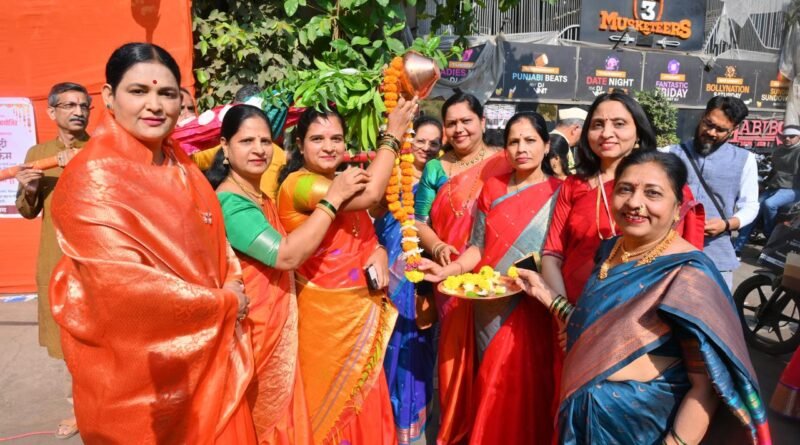 विमाननगरमध्ये प्रथमच सामूहिक गुढी उभारणीचा सोहळा उत्साहात संपन्न