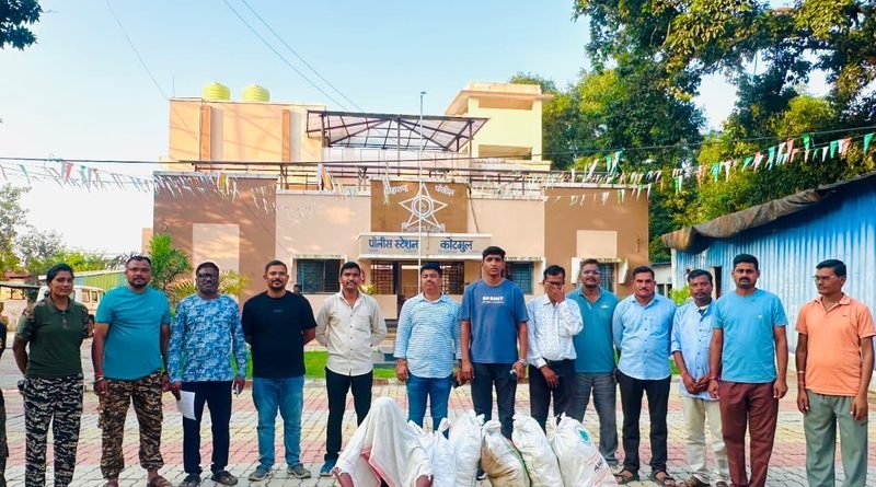 नांगपूरमध्ये गांजाची शेती उद्ध्वस्त; २१ लाखांचा गांजा जप्त